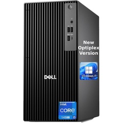 Dell QCT1250 Business Tower Desktop Computer, New OptiPlex Version-14th Gen Intel Core i5-14500, 16GB DDR5, 512GB PCIe SSD, Dual 4K Monitor Support, Type-C, Wired KB & Mouse, Win 11