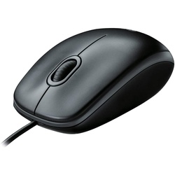 Refurbished Wired USB Mouse for Computers and laptops, for Right or Left Hand Use, Black