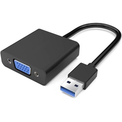 High Speed USB 3.0 to VGA Adapter Converter,Display Port to vga,Support Max Resolution 1080p for Windows 7/8/8.1/10 Desktop Laptop PC Monitor Projector HDTV