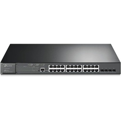 Omada SG3428MP, 24 Port Gigabit L2+ Managed PoE Switch  24 PoE+ Port @384W, 4 x SFP Slots, PoE Auto Recovery, Support Omada SDN, IPv6, Static Routing, 5 Year Manufacturer Warranty