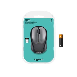 Logitech M235 Wireless USB Mouse for Windows and Mac - Black/Grey