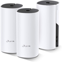 TP-Link Deco Whole Home Mesh WiFi System – Up to 5,500 Sq.ft. Coverage, WiFi Router/Extender Replacement, Gigabit Ports, Seamless Roaming, Parental Controls, Works with All Providers(Deco M4 3-Pack)