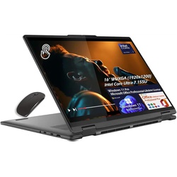 Lenovo Yoga 7 2-in-1 16IML9 Laptop, 16" WUXGA 2K Touch, Intel Core Ultra 7 155U 12-core, Intel Graphics, WiFi6E, Backlit KB, Win11Pro Office Lifetime License, (16GB LPDDR5X RAM 1TB SSD),