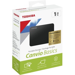 Toshiba Canvio Basics 1TB Portable Hard Drive - Black