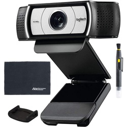 Logitech C930e 1080p HD Webcam with H.264 Compression (960-000971) + External Privacy Shutter + AOM Bundle Kit