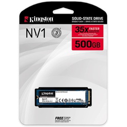 Kingston NV1 500GB M.2 2280 NVMe PCIe Internal SSD Up to 2100 MB/s SNVS/500GB