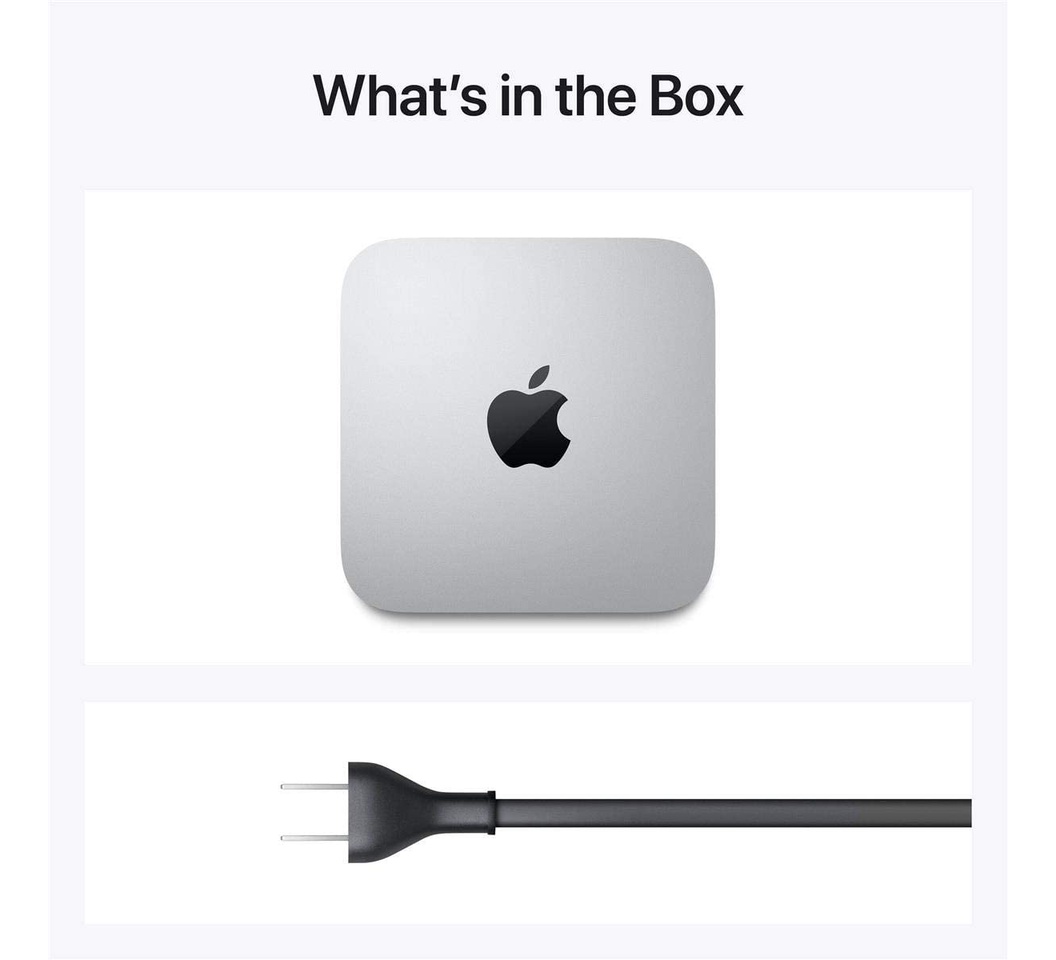 Apple Mac mini M1 8-core CPU with 4 performance cores and 4 efficiency ...