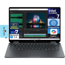 HP OmniBook Ultra Flip 2-in-1 Laptop 14-fh0016nia Touchscreen 2.8K Display (Intel Ultra 7-256V Processor, 16GB LPDDR5, 1TB PCIe SSD, Backlit KB, Fingerprint, 2 Thunderbolt 4, Win 11 Pro)  USB C  PEN MP 2.0 Tilt Pen