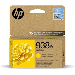 HP 938e EvoMore Yellow Original Ink Cartridge 4S6Y1PE Works With Hp Officejet Pro 9720, 9730, 9120, 9120b, 9110b, 9130, 9130b
