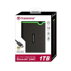 Transcend Storejet 25M3 3.1 External Hard Drive 3.0 USB 1 TB memory