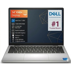 Dell Pro 14 PC14250 Business Laptop 2026 14” WUXGA 1920x1200 Display IPS TS,Intel Core Ultra 7 265U Intel Graphics 16GB DDR5 512GB SSD Backlit KB Thunderbolt 4 Wi-Fi 6E Bluetooth 5.3 Windows 11 Pro