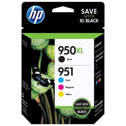 HP 950XL Black951 Tri-Color (C2P01FN140) Inkjet Cartridge