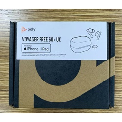 Poly Voyager Free 60 UC True Wireless Earbuds (Plantronics) – Noise-Canceling Mics for Clear Calls – ANC – Portable Charge Case – Compatible w/iPhone, Android, PC/Mac, Zoom, Teams