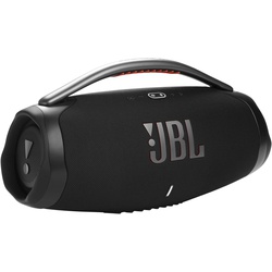 JBL Boombox 3 - Portable Bluetooth Speaker, Powerful Sound and Monstrous bass, IPX7 Waterproof, 24 Hours of Playtime, powerbank, JBL PartyBoost for Speaker Pairing, and eco-Friendly Packaging (Black)