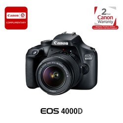 Canon EOS 4000D DSLR Camera and EF-S 18-55 mm