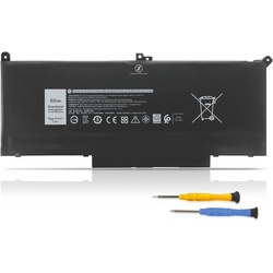 7.6V 60WH F3YGT Genuine Dell  Battery Compatible with Dell Latitude 12 7000 7280 7290 13 7380 7390 P29S002 14 7480 7490 P73G002 DM3WC 0DM3WC DM6WC 2X39G KG7V39G F V4940