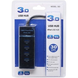 4 Port 3.0 USB Hub -USB Data Hub With Cable