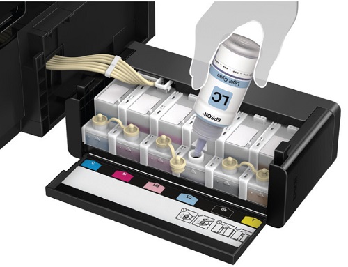 This is an image of Epson L850 ink tanks 