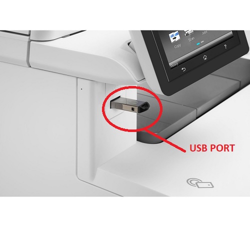 HP LaserJet Pro MFP M477fnw USB port