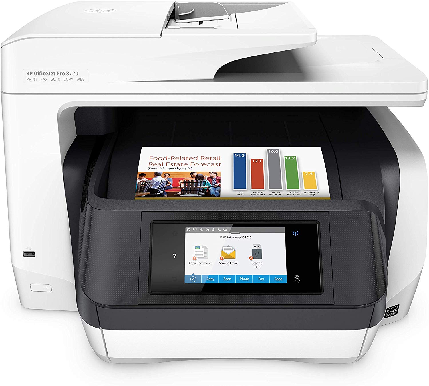 HP OfficeJet Pro 7720 All in One Wireless Printer