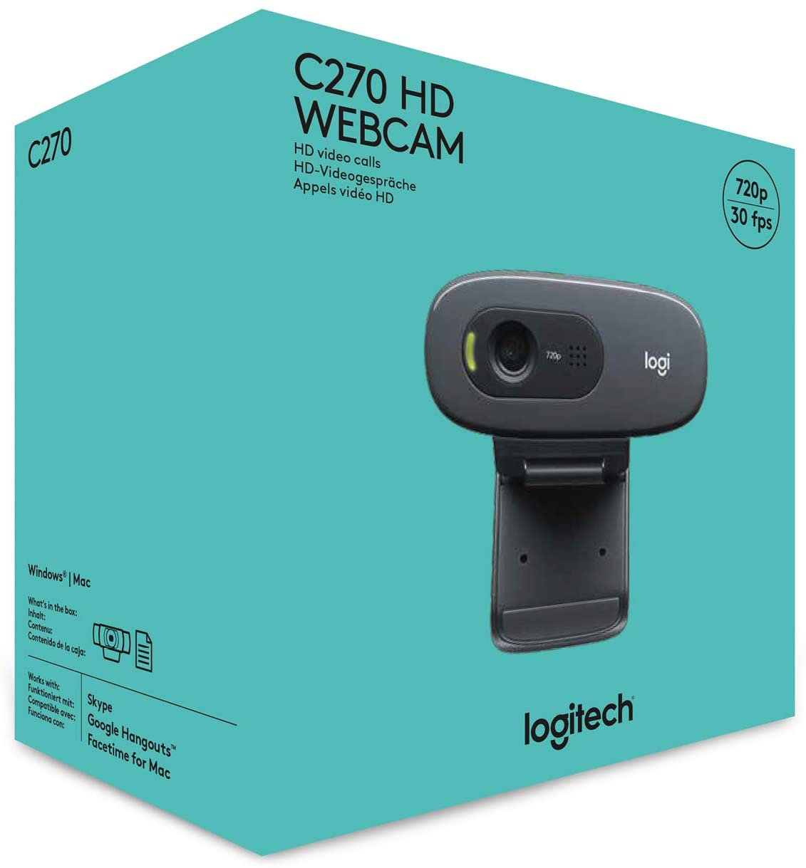 Logitech C270 Desktop or Laptop Webcam, HD 720p Widescreen for Video and | Nairobi Computer Shop